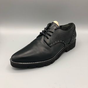 Women Black Oxford flat shoes